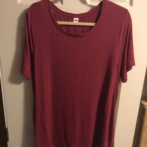 Berry Old Navy Luxe Tee